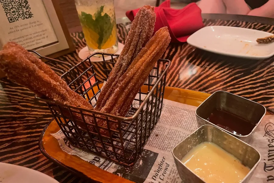 Nomad Lounge churros in Disney's Animal Kingdom