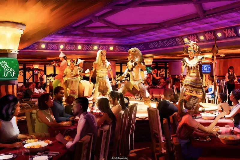 Pride Lands: Feast of The Lion King restaurant concept art