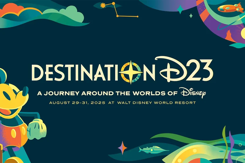 2025 Destination D23 logo. Copyright Disney.