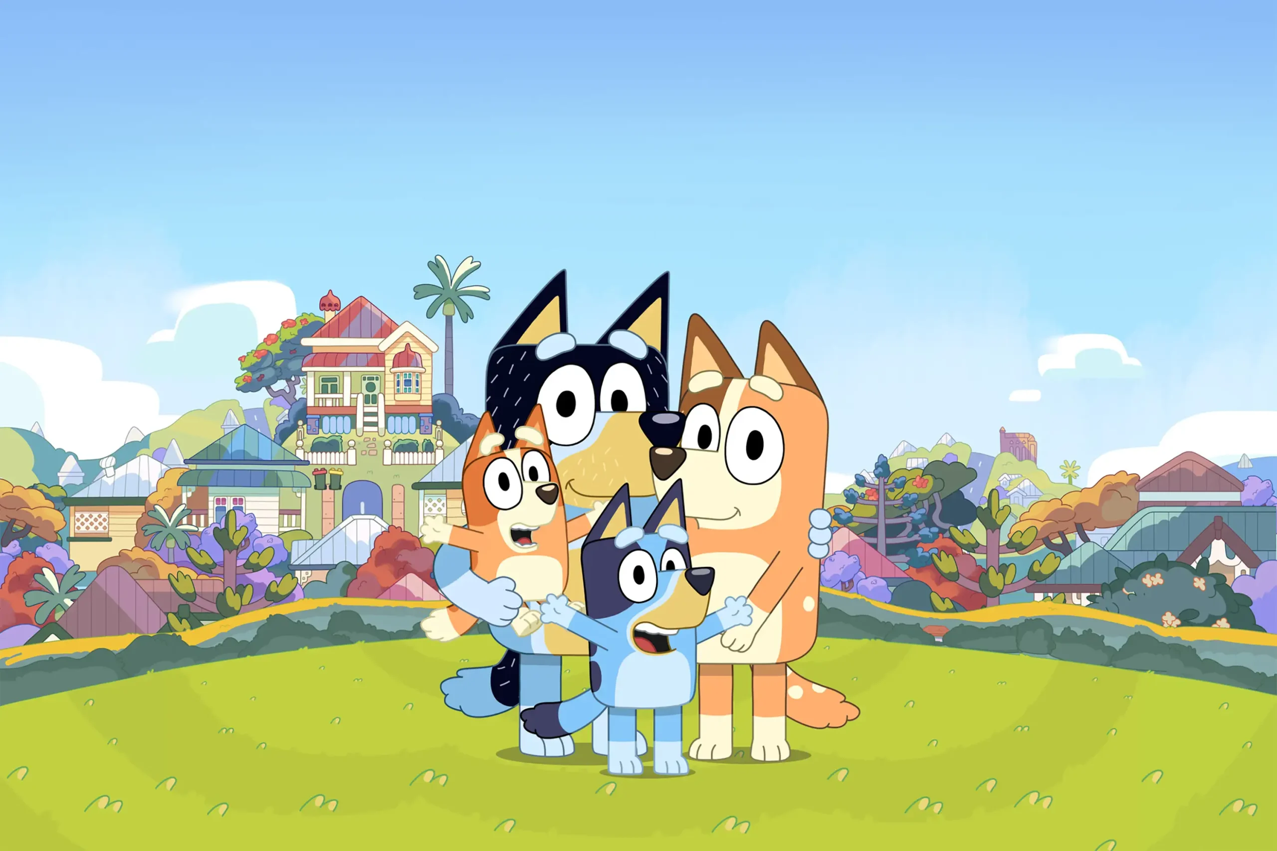 Bluey and her family. Copyright Disney.