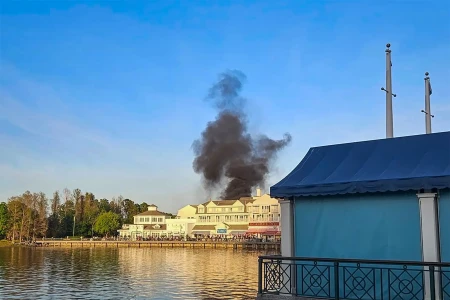 Fire in EPCOT's France Pavilion. Photo courtesy of X's pastamutt