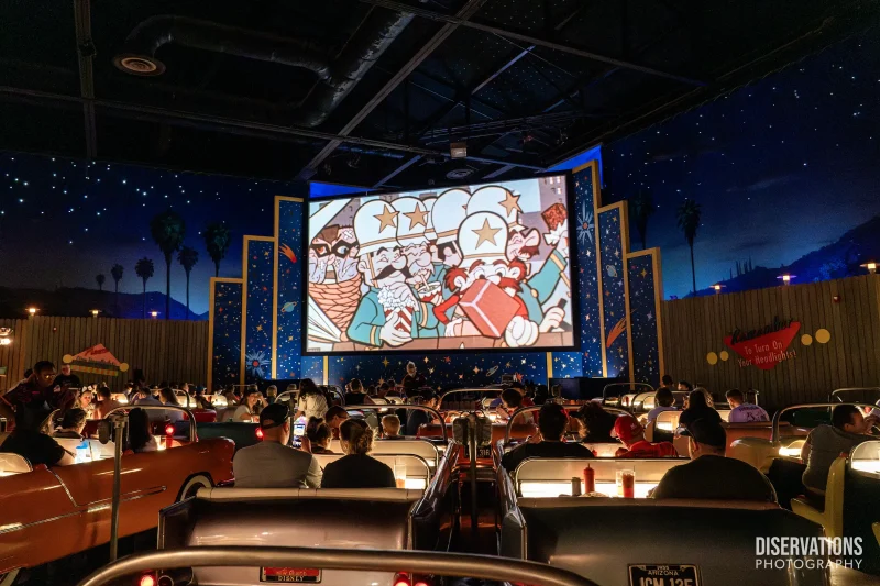 Sci-Fi Dine-In's drive-in theater screen