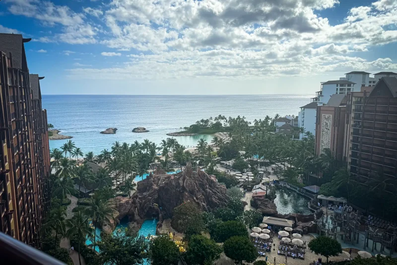 View from an upper floor at Disney's Aulani Resort