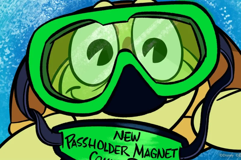 Disney World Annual Passholder magnet featuring Crush