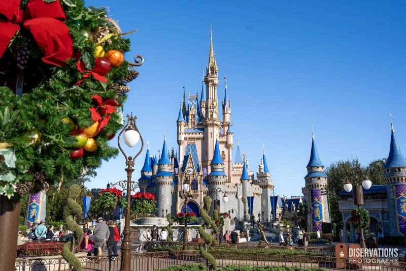Cinderella Castle at Christmas