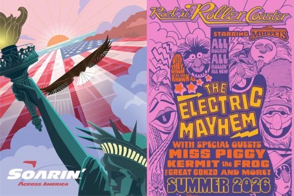 DVC Previews Announced for Soarin’ Across America, Rock ’n’ Roller Coaster Starring The Muppets