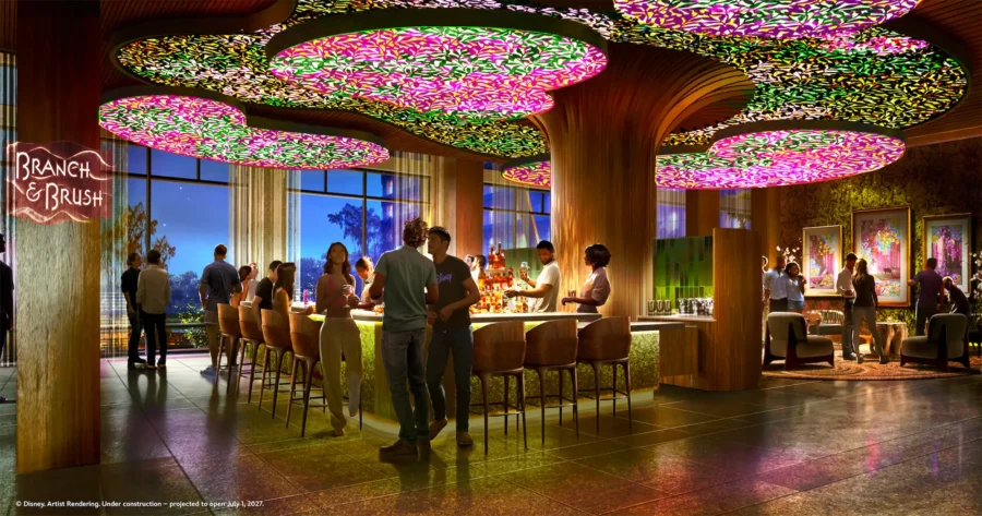 Disney's Lakeshore Lodge's Branch & Brush concept art
