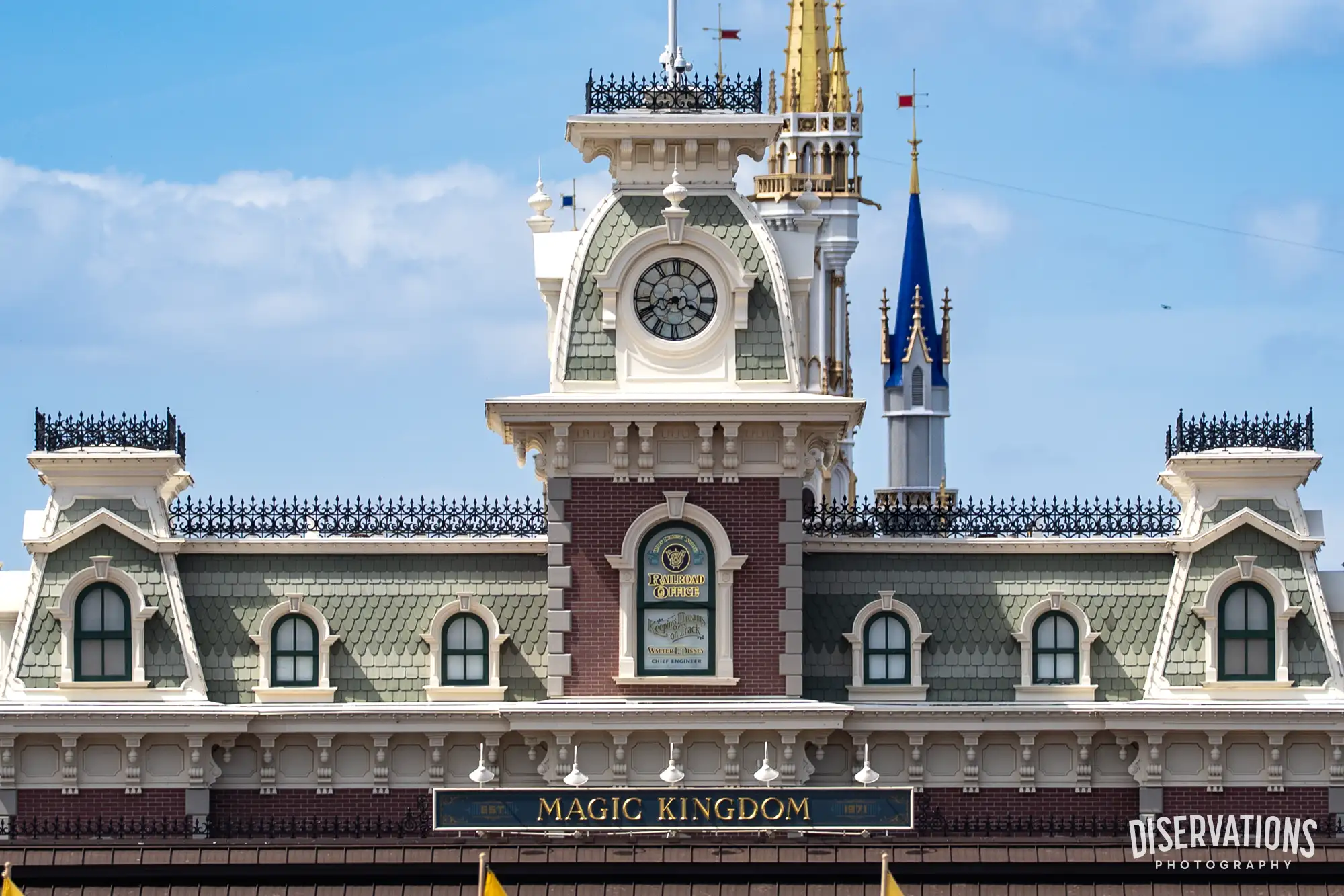 The Main Street Railroad Station at Magic Kingdom