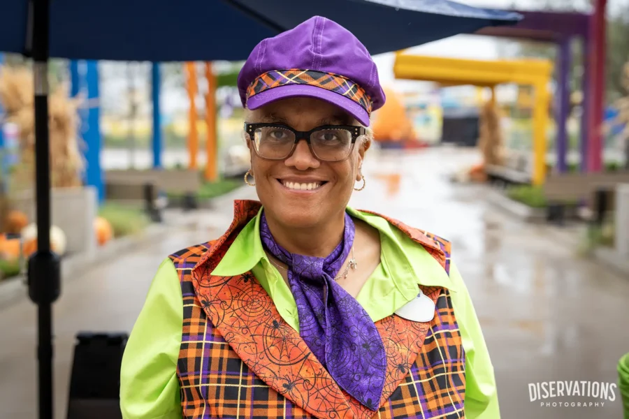 A UKR Team Member decked out in a Halloween outfit