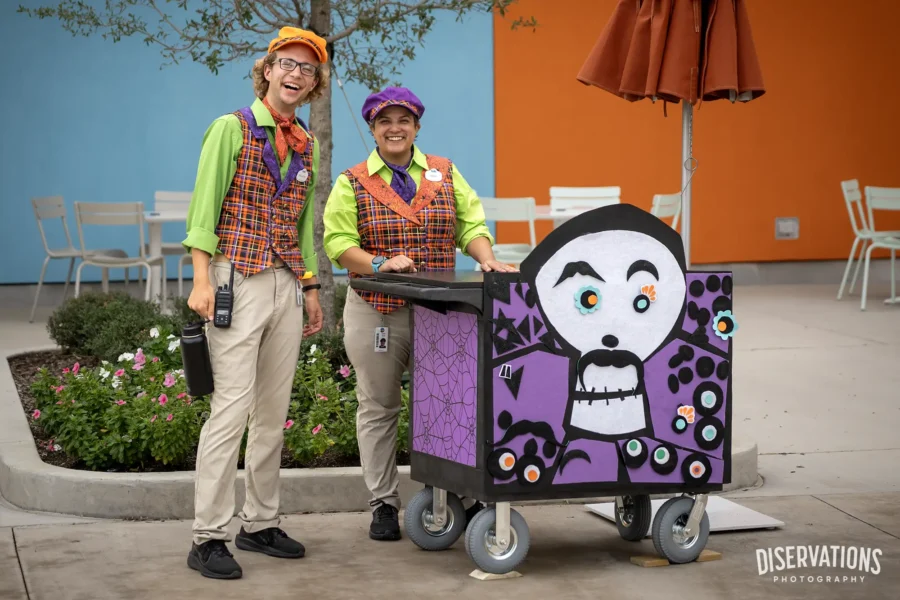 Team Members working a Trick for Treat station at Universal Kids Resort